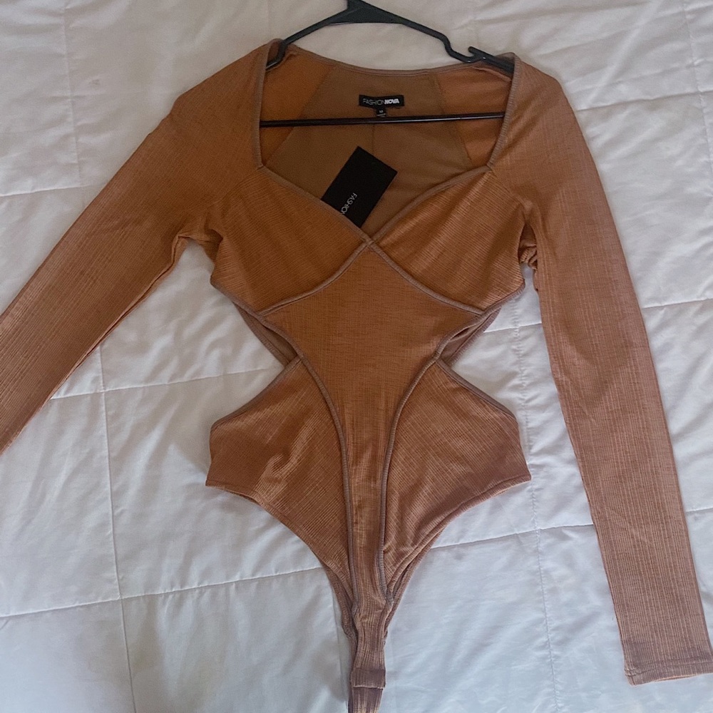 FASHION NOVA City Dreams Bodysuit - Mocha